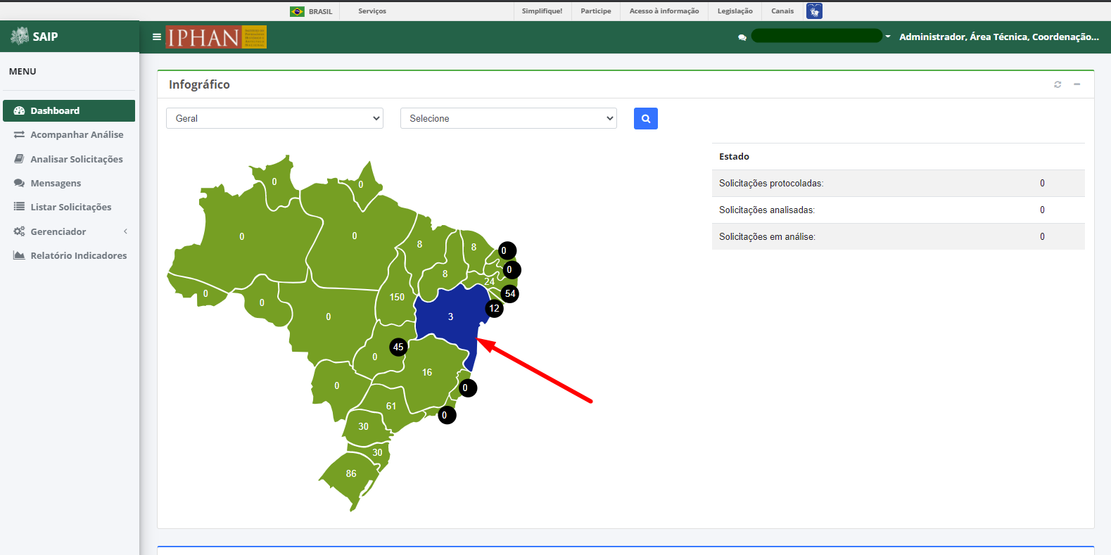 SAIP Interno Infográfico Mapa